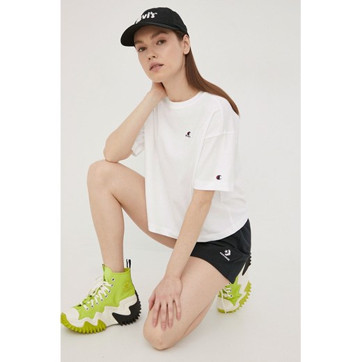 Converse szorty damskie kolor czarny gładkie medium waist Converse L wyprzedaż PRM