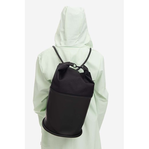 Rains plecak Spin Rolltop Bag Mini 12930 kolor czarny 12930.-BLACK ze sklepu PRM w kategorii Plecaki - zdjęcie 161399569