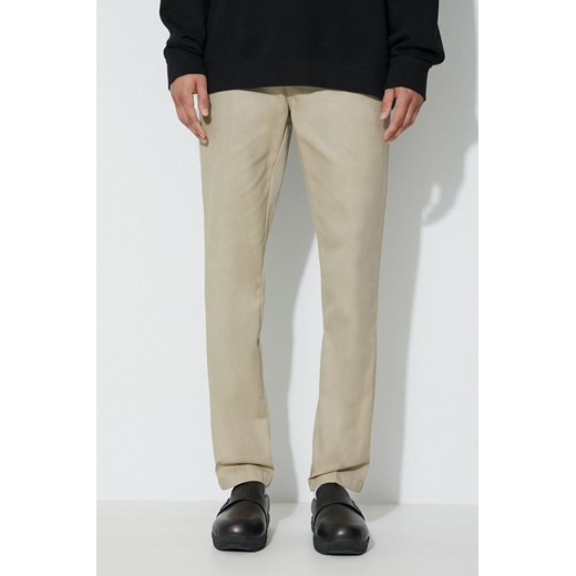 Dickies spodnie męskie kolor beżowy dopasowane ze sklepu PRM w kategorii Spodnie męskie - zdjęcie 161400236