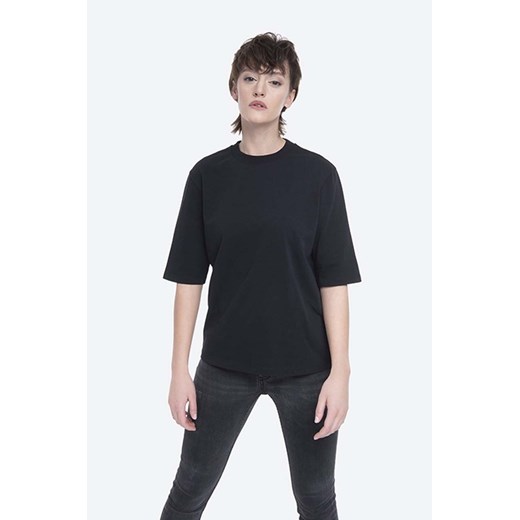 Norse Projects t-shirt bawełniany Ginny Heavy Jersey kolor czarny NW01.0056.9999-9999 ze sklepu PRM w kategorii Bluzki damskie - zdjęcie 161400245