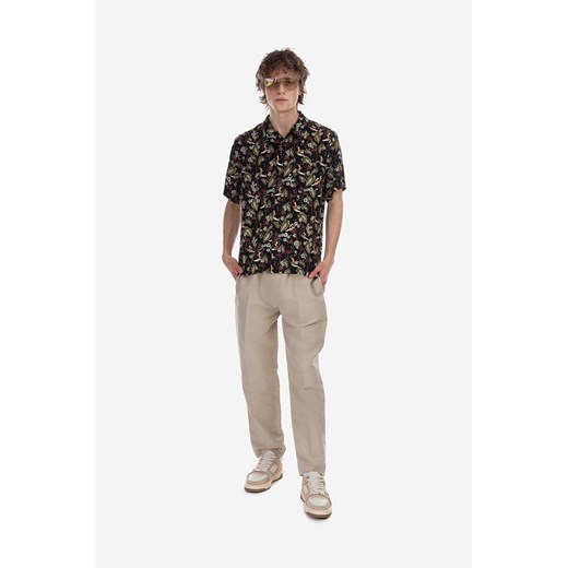 A.P.C. spodnie lniane kolor beżowy proste LIAEO.H08394-BEIGE ze sklepu PRM w kategorii Spodnie męskie - zdjęcie 161400737