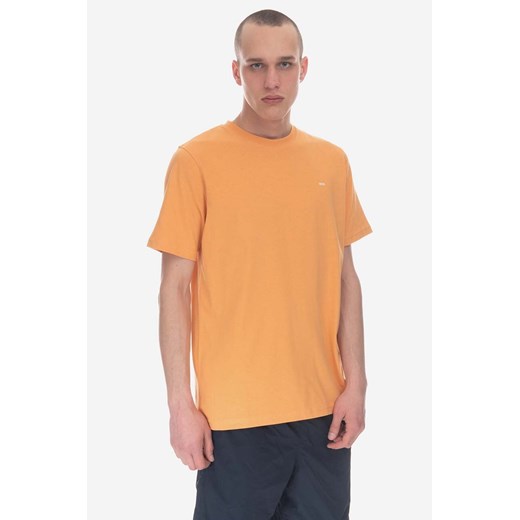 Wood Wood t-shirt bawełniany kolor pomarańczowy wzorzysty 12315700.2491-ABRICOT ze sklepu PRM w kategorii T-shirty męskie - zdjęcie 161401515