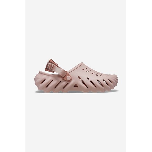 Crocs klapki Echo Clog damskie kolor beżowy na platformie 207937.PINK.CLAY-PINK Crocs 48/49 okazja PRM