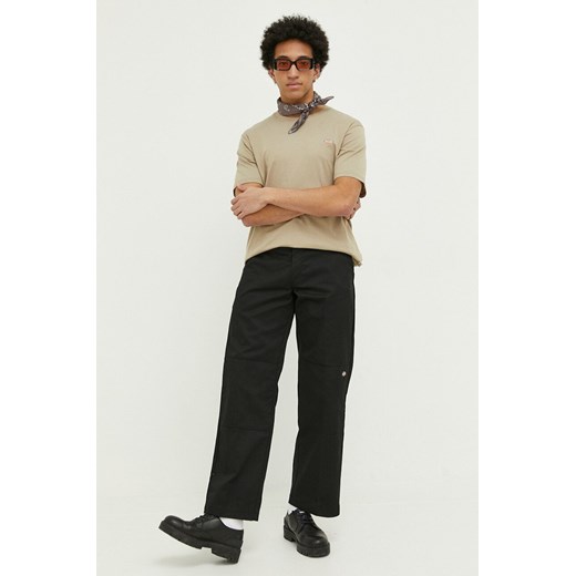 Dickies spodnie męskie kolor czarny proste DK0A4XK3BLK1-BLACK ze sklepu PRM w kategorii Spodnie męskie - zdjęcie 161402968