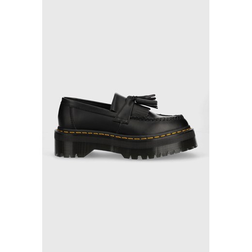 Dr. Martens mokasyny skórzane Adrian Quad kolor czarny na platformie DM27989001 Dr. Martens 45 okazja PRM