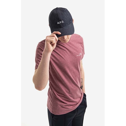 A.P.C. czapka z daszkiem Casquette Charlie kolor granatowy z aplikacją ONE PRM