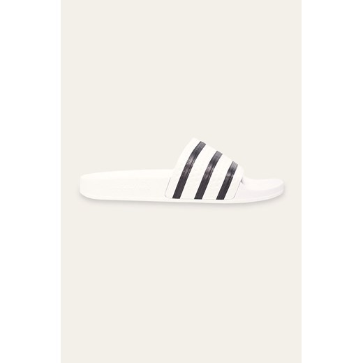 adidas Originals klapki Adilette męskie kolor biały 280648 ze sklepu PRM w kategorii Klapki męskie - zdjęcie 161403809