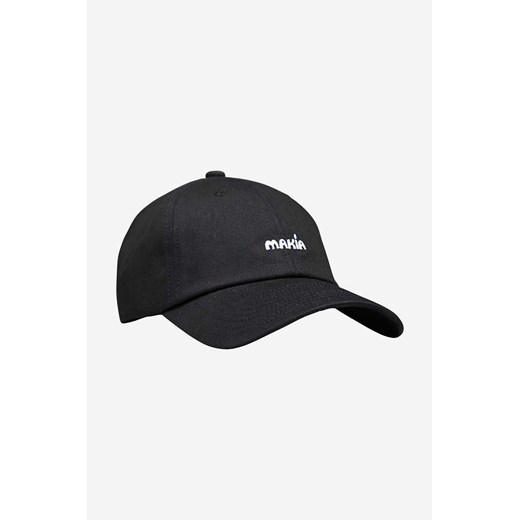 Makia czapka z daszkiem bawełniana kolor czarny wzorzysta Otis Cap U82111 999 Makia ONE okazja PRM