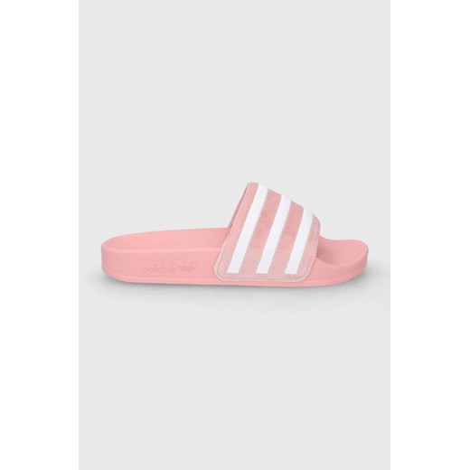 adidas Originals klapki Adilette GX3372 damskie kolor różowy GX3372-WONMA/WHT ze sklepu PRM w kategorii Klapki damskie - zdjęcie 161404545