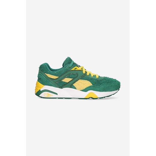Puma sneakersy skórzane R698 Super kolor zielony 388658.01-ZIELONY ze sklepu PRM w kategorii Buty sportowe męskie - zdjęcie 161404675
