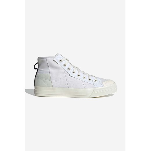 adidas Originals trampki Nizza Hi by Parley kolor biały GV7617-BIALY ze sklepu PRM w kategorii Trampki damskie - zdjęcie 161404729