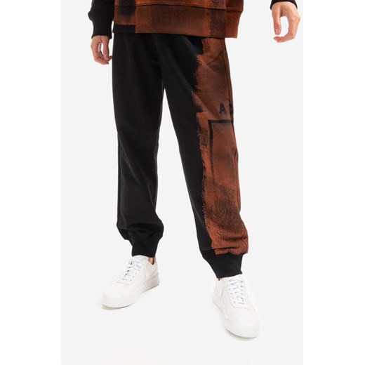 A-COLD-WALL* spodnie dresowe bawełniane Collage kolor czarny ACWMB097.-MIDGREY ze sklepu PRM w kategorii Spodnie męskie - zdjęcie 161404846