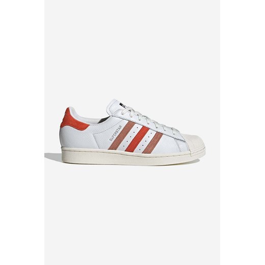 adidas Originals sneakersy skórzane Superstar GZ9380 kolor biały ze sklepu PRM w kategorii Buty sportowe męskie - zdjęcie 161405479