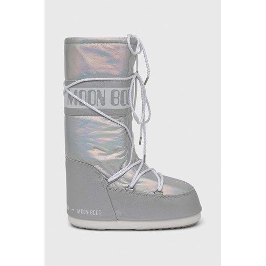 Moon Boot śniegowce Icon Met kolor srebrny 14027500.SILVER-SILVER Moon Boot 35/38 PRM okazja