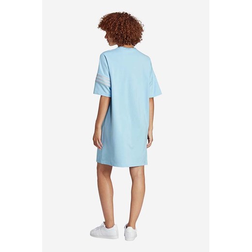 adidas Originals sukienka Adicolor Neuclassics Tee Dress kolor niebieski mini S PRM