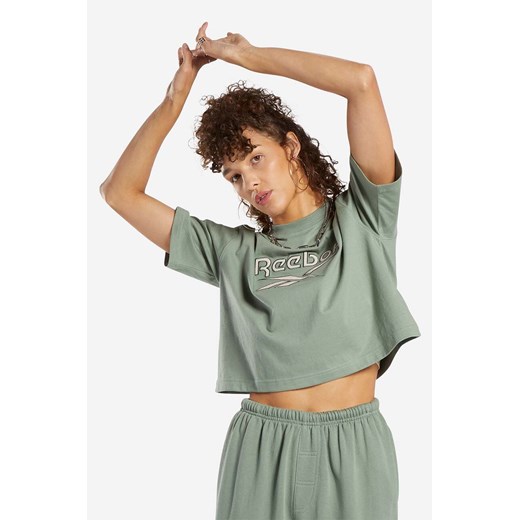 Reebok Classic t-shirt bawełniany kolor zielony IC0193-ZIELONY Reebok Classic S PRM