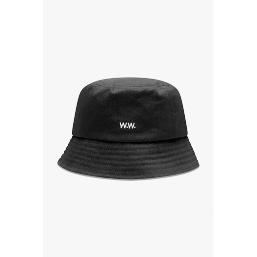 Wood Wood kapelusz bawełniany Ossian Bucket Hat 12240817-7083 BLACK kolor czarny Wood Wood ONE PRM