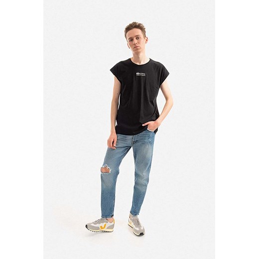Alpha Industries t-shirt bawełniany kolor czarny gładki 118531.649-CZARNY Alpha Industries S PRM okazja
