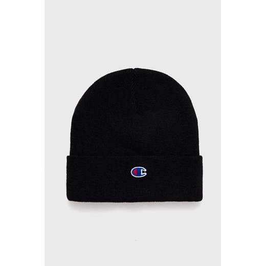Champion czapka kolor czarny z cienkiej dzianiny 805448-LOXGM ze sklepu PRM w kategorii Czapki zimowe damskie - zdjęcie 161406475