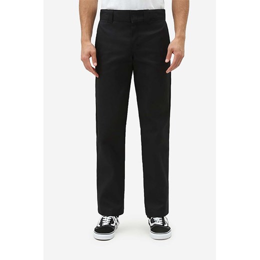Dickies spodnie Work Pant Rec męskie kolor czarny proste DK0A4XK9BLK DK0A4XK9BLK-CZARNY ze sklepu PRM w kategorii Spodnie męskie - zdjęcie 161406888