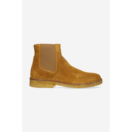 A.P.C. sztyblety zamszowe Boots Theodore męskie kolor brązowy PXBSK.H54252-CARAMEL ze sklepu PRM w kategorii Buty zimowe męskie - zdjęcie 161407716