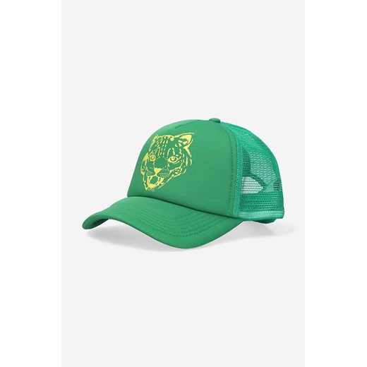 Billionaire Boys Club czapka z daszkiem Leopard Trucker Cap kolor zielony z Billionaire Boys Club ONE wyprzedaż PRM