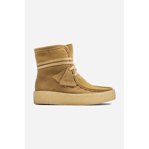 Clarks Originals botki zamszowe Wallabee Cup damskie na płaskim obcasie 41 wyprzedaż PRM