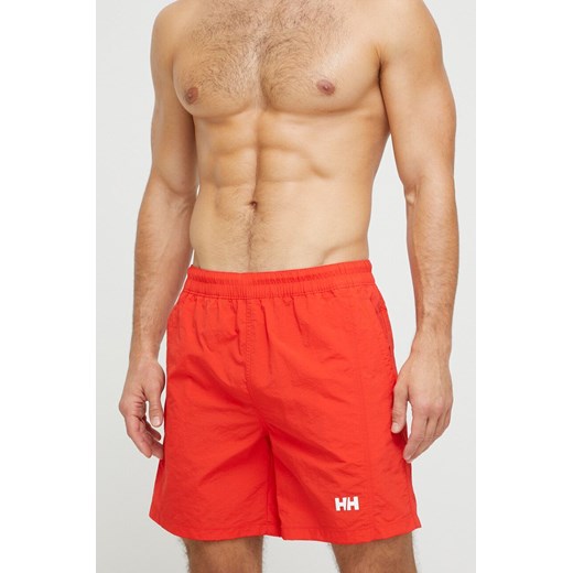 Helly Hansen szorty kąpielowe Calshot kolor czerwony 55693-222 ze sklepu PRM w kategorii Kąpielówki - zdjęcie 161408579