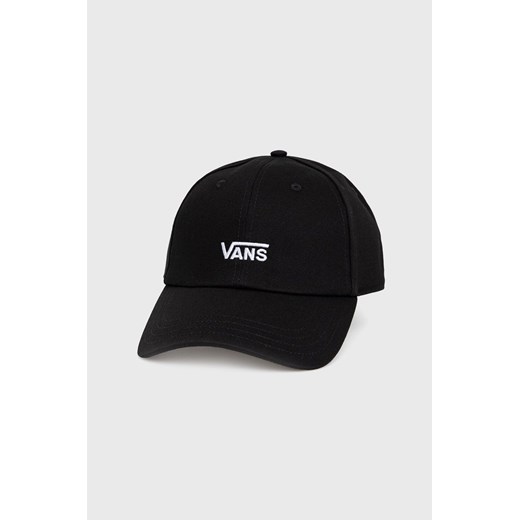 Vans czapka bawełniana kolor czarny z aplikacją VN0A4UM9Y281-BLACKWHITE Vans ONE PRM