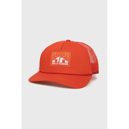 Helly Hansen czapka kolor czerwony z aplikacją 67435-990 ze sklepu PRM w kategorii Czapki z daszkiem damskie - zdjęcie 161408936