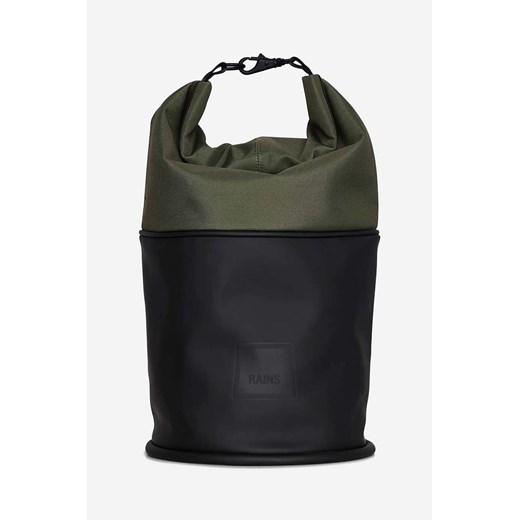 Rains plecak Spin Rolltop Bag Mini 12930 kolor zielony 12930-EVERGREEN ze sklepu PRM w kategorii Plecaki - zdjęcie 161409297