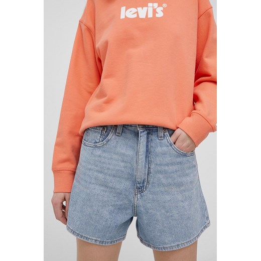 Levi's szorty jeansowe damskie gładkie high waist 39451.0009-LightIndig 29 okazja PRM