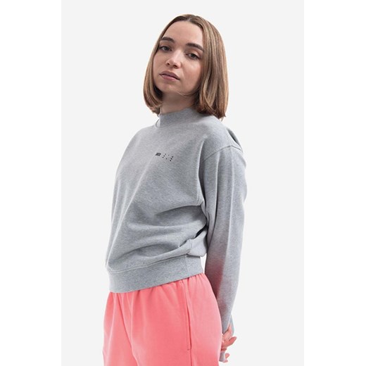 MCQ bluza bawełniana damska kolor szary gładka 624675RSJ771230-SZARY L PRM