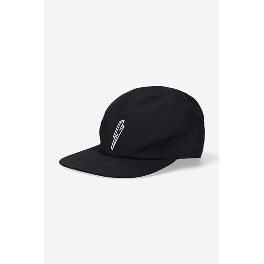 Neil Barett czapka z daszkiem bawełniana kolor czarny z aplikacją BCP325A.S9505-black ze sklepu PRM w kategorii Czapki z daszkiem męskie - zdjęcie 161409678