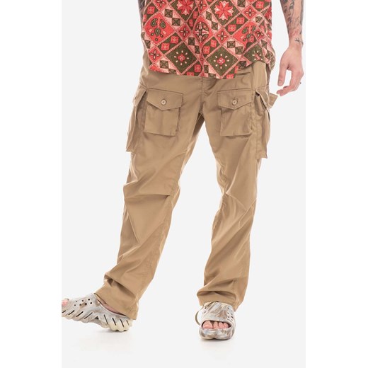 Engineered Garments spodnie męskie kolor beżowy w fasonie cargo 23S1F016.CT236-CT236 ze sklepu PRM w kategorii Spodnie męskie - zdjęcie 161410458