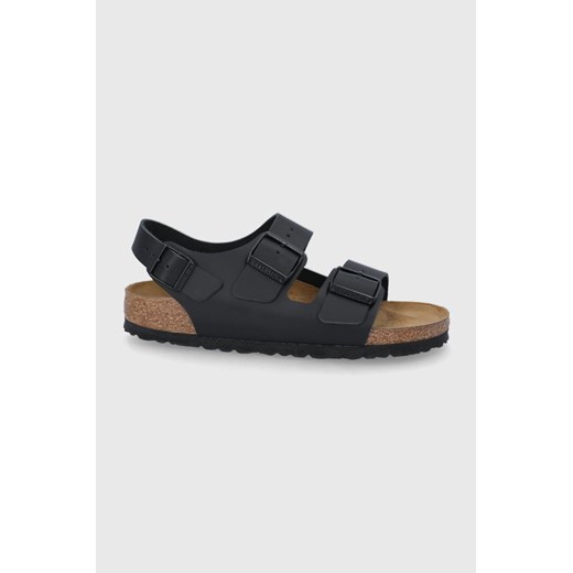 Birkenstock Sandały skórzane Milano 34193 damskie kolor czarny 36 PRM