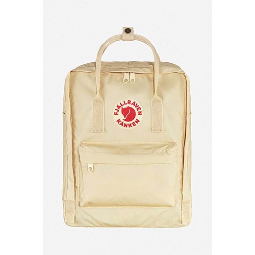 Fjallraven plecak Kanken F23510 115 kolor beżowy duży z aplikacją F23510.115-115 ze sklepu PRM w kategorii Plecaki - zdjęcie 161411096