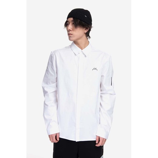 A-COLD-WALL* koszula bawełniana Pawson Shirt męska kolor biały regular z kołnierzykiem klasycznym ACWMSH078-WHITE ze sklepu PRM w kategorii Koszule męskie - zdjęcie 161411595