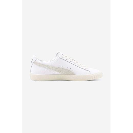 Puma sneakersy skórzane Clyde Base kolor biały ze sklepu PRM w kategorii Buty sportowe damskie - zdjęcie 161412026