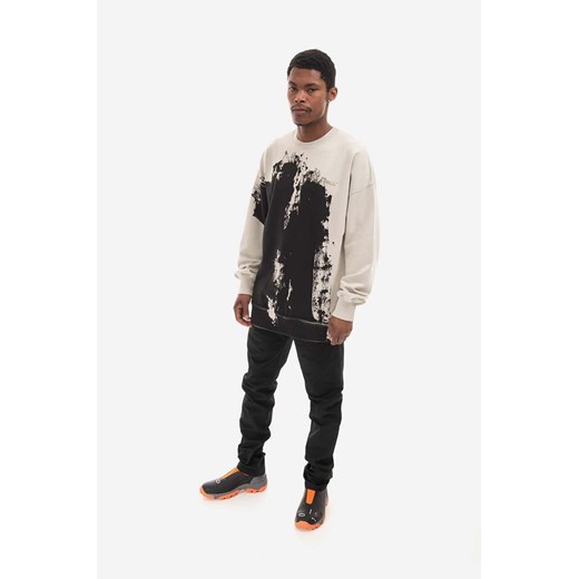 A-COLD-WALL* bluza bawełniana Relaxed Crewneck męska kolor czarny wzorzysta A-cold-wall* M PRM
