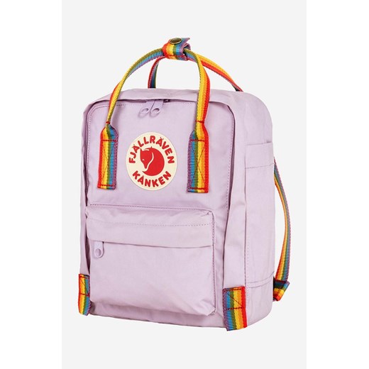 Fjallraven plecak Kanken Rainbow Mini kolor fioletowy mały z aplikacją F23621.457.907-907 ze sklepu PRM w kategorii Plecaki - zdjęcie 161412535