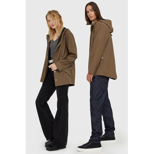 Rains kurtka przeciwdeszczowa Jacket 12010 kolor brązowy przejściowa Rains M PRM