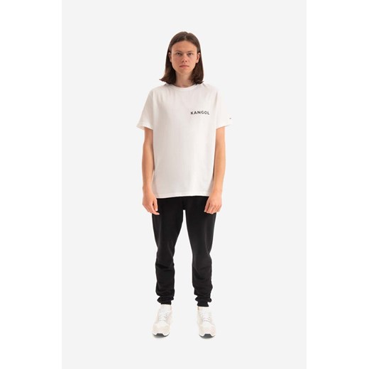 Kangol t-shirt bawełniany Heritage Basic kolor biały z nadrukiem Kangol XL PRM