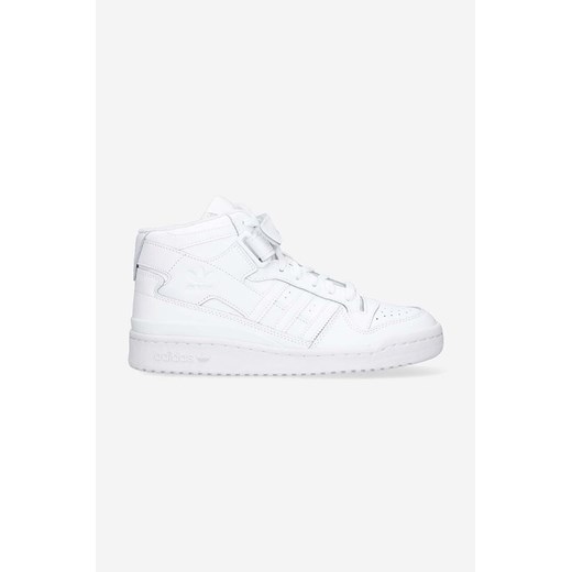 adidas Originals sneakersy skórzane Forum Mid W FZ6473 kolor biały 40 2/3 PRM okazyjna cena