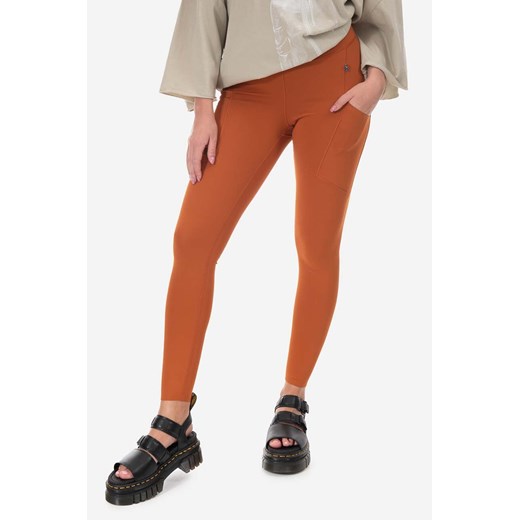Fjallraven legginsy Abisko Tights damskie kolor pomarańczowy gładkie F84773.243-243 ze sklepu PRM w kategorii Spodnie damskie - zdjęcie 161413719
