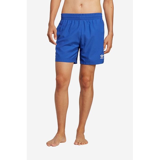 adidas Originals szorty kąpielowe Solid Shorts męskie kolor niebieski gładkie H44769-NIEBIESKI ze sklepu PRM w kategorii Kąpielówki - zdjęcie 161414027