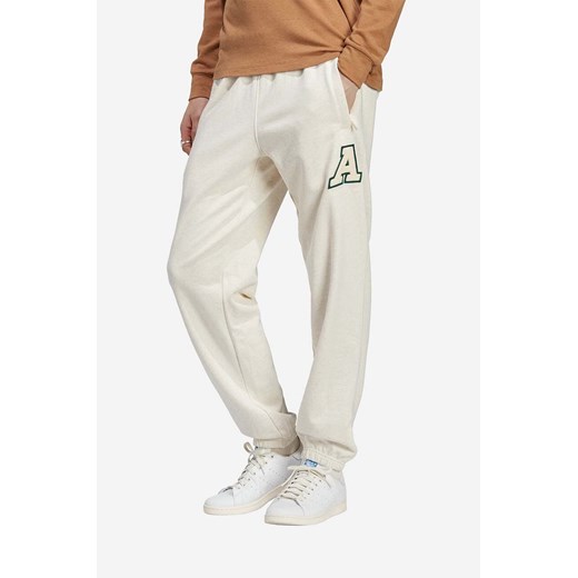 adidas Originals spodnie dresowe bawełniane Metro Sweatpant kolor beżowy z M okazyjna cena PRM