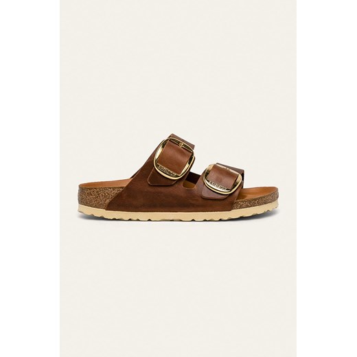 Birkenstock - Klapki skórzane Arizona Big Buckle 1011073 1011073-COGNAC 38 PRM