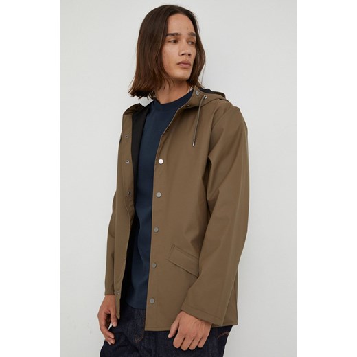 Rains kurtka przeciwdeszczowa Jacket 12010 kolor brązowy przejściowa Rains M PRM