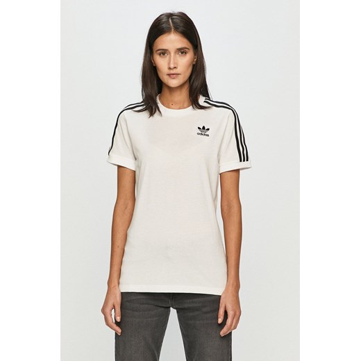 adidas Originals - T-shirt GN2913 GN2913-WHITE ze sklepu PRM w kategorii Bluzki damskie - zdjęcie 161416149
